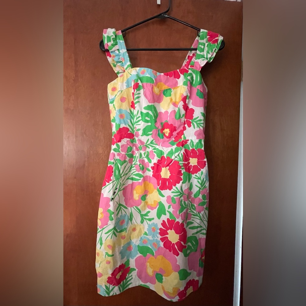 Lilly Pulitzer Sarafina Floral Ants on Parade Sheath Dress Size 0